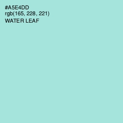 #A5E4DD - Water Leaf Color Image